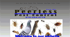 Desktop Screenshot of peerlesspest.com